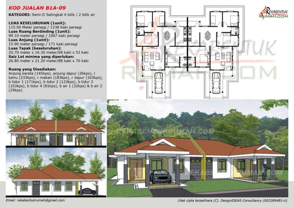 1 Tingkat Semi-D <1,400 sqf 9 1 Tingkat SemiD 1400sqf Page10