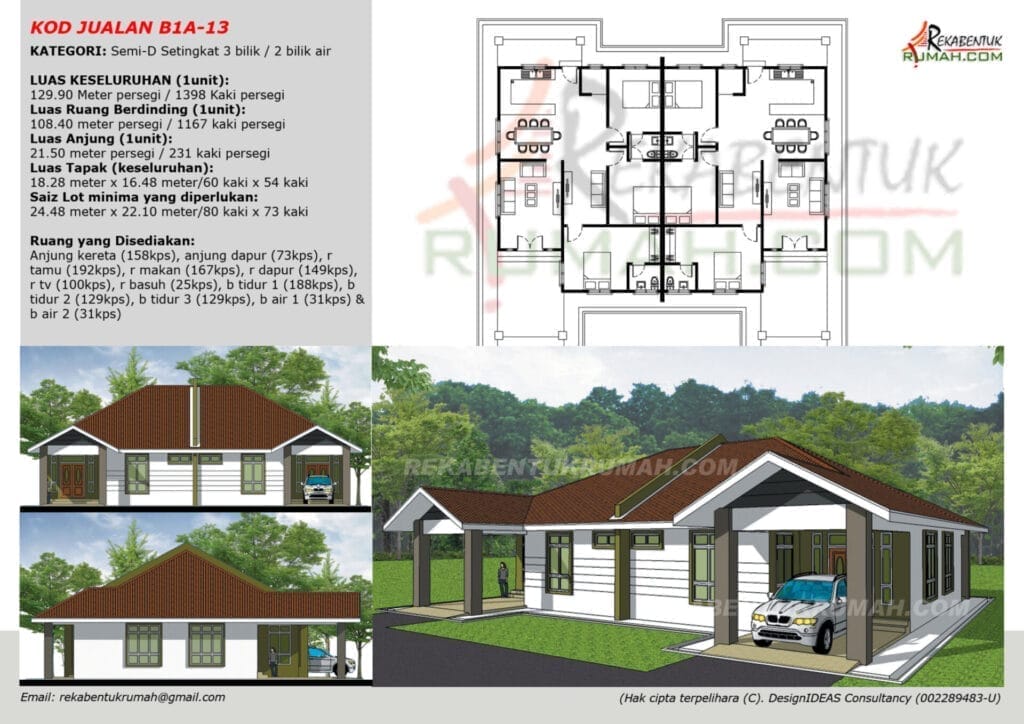 1 Tingkat Semi-D <1,400 sqf 13 1 Tingkat SemiD 1400sqf Page14