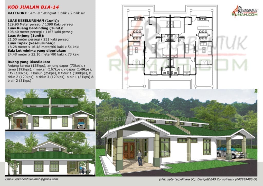 1 Tingkat Semi-D <1,400 sqf 14 1 Tingkat SemiD 1400sqf Page15