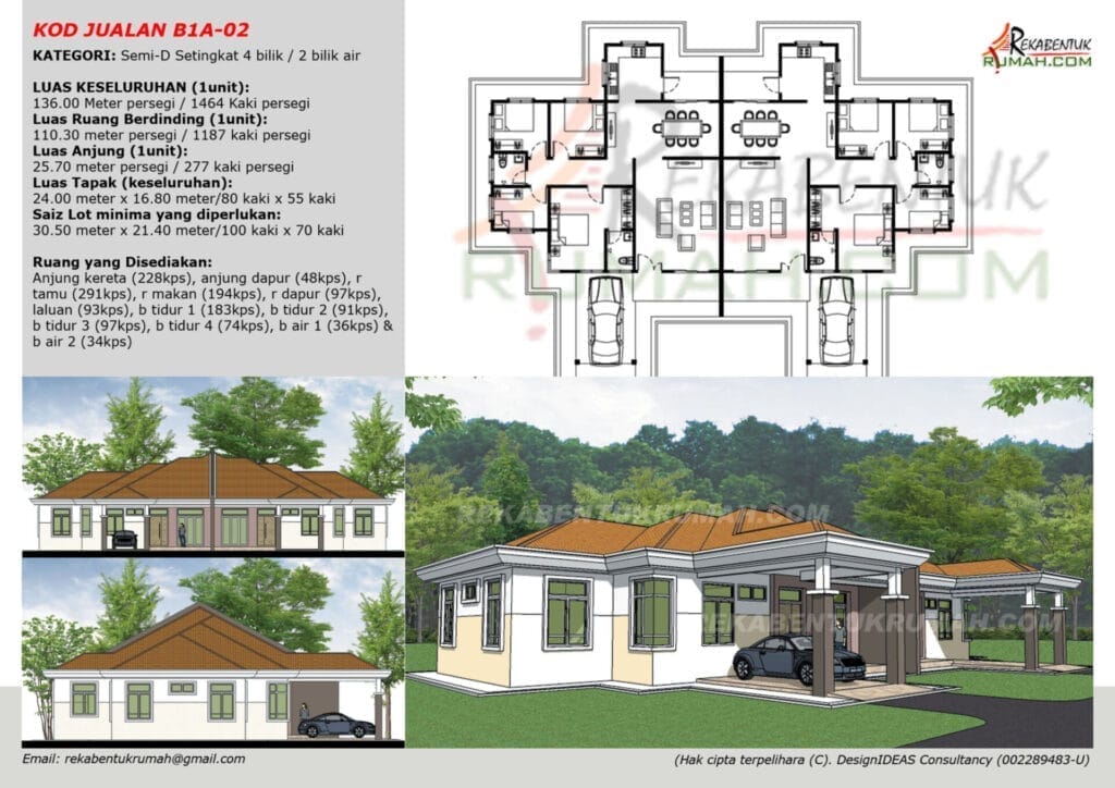 1 Tingkat Semi-D <1,400 sqf 2 1 Tingkat SemiD 1400sqf Page3