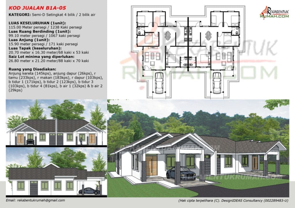 1 Tingkat Semi-D <1,400 sqf 5 1 Tingkat SemiD 1400sqf Page6