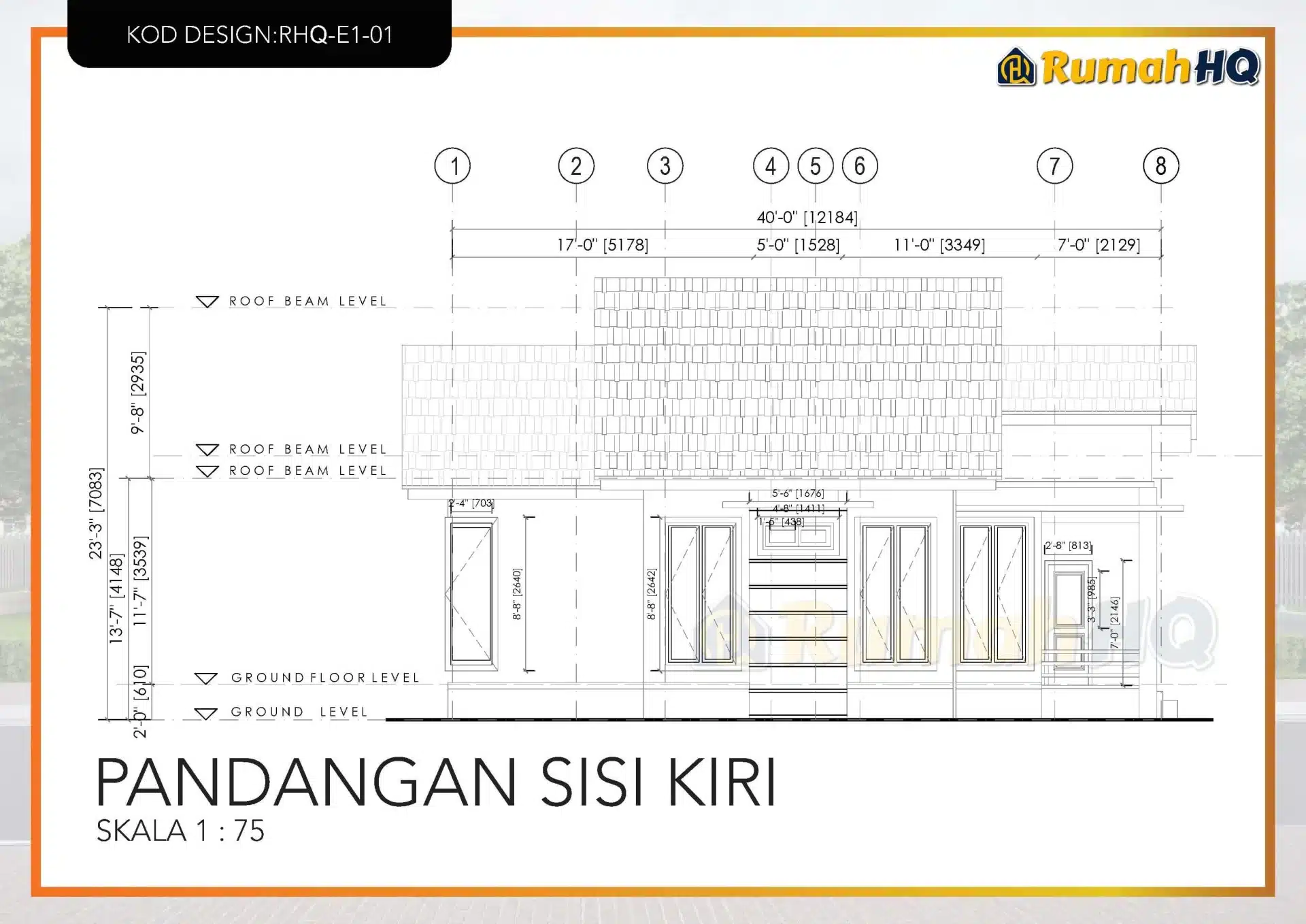 Rekabentuk Design Rumah RHQ E1 01 13
