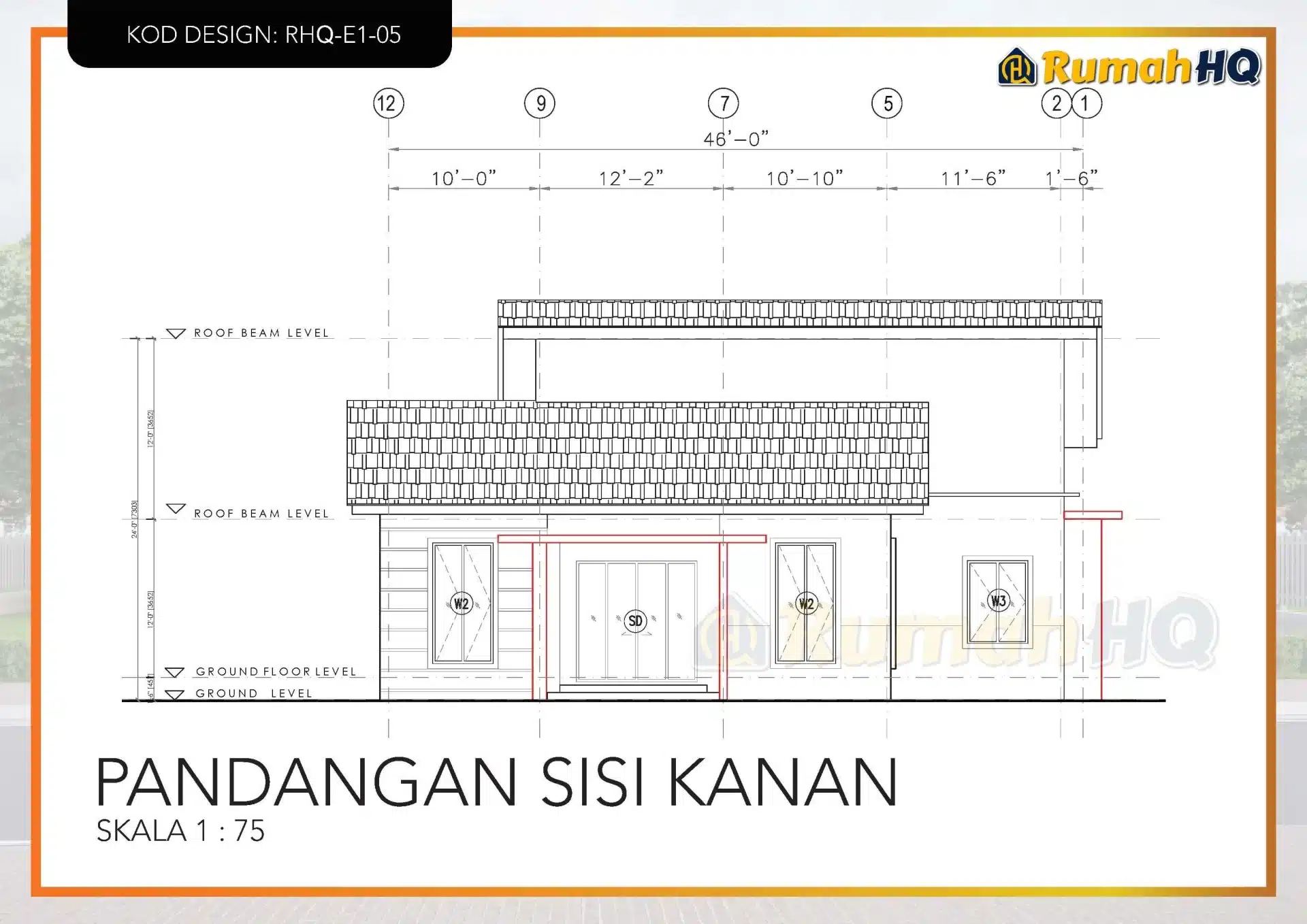RHQ-E1-05 23 Rekabentuk Design Rumah RHQ E1 05 11