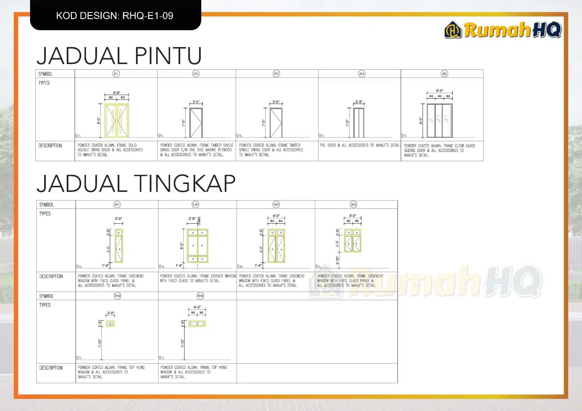 Rekabentuk Design Rumah RHQ E1 09 14