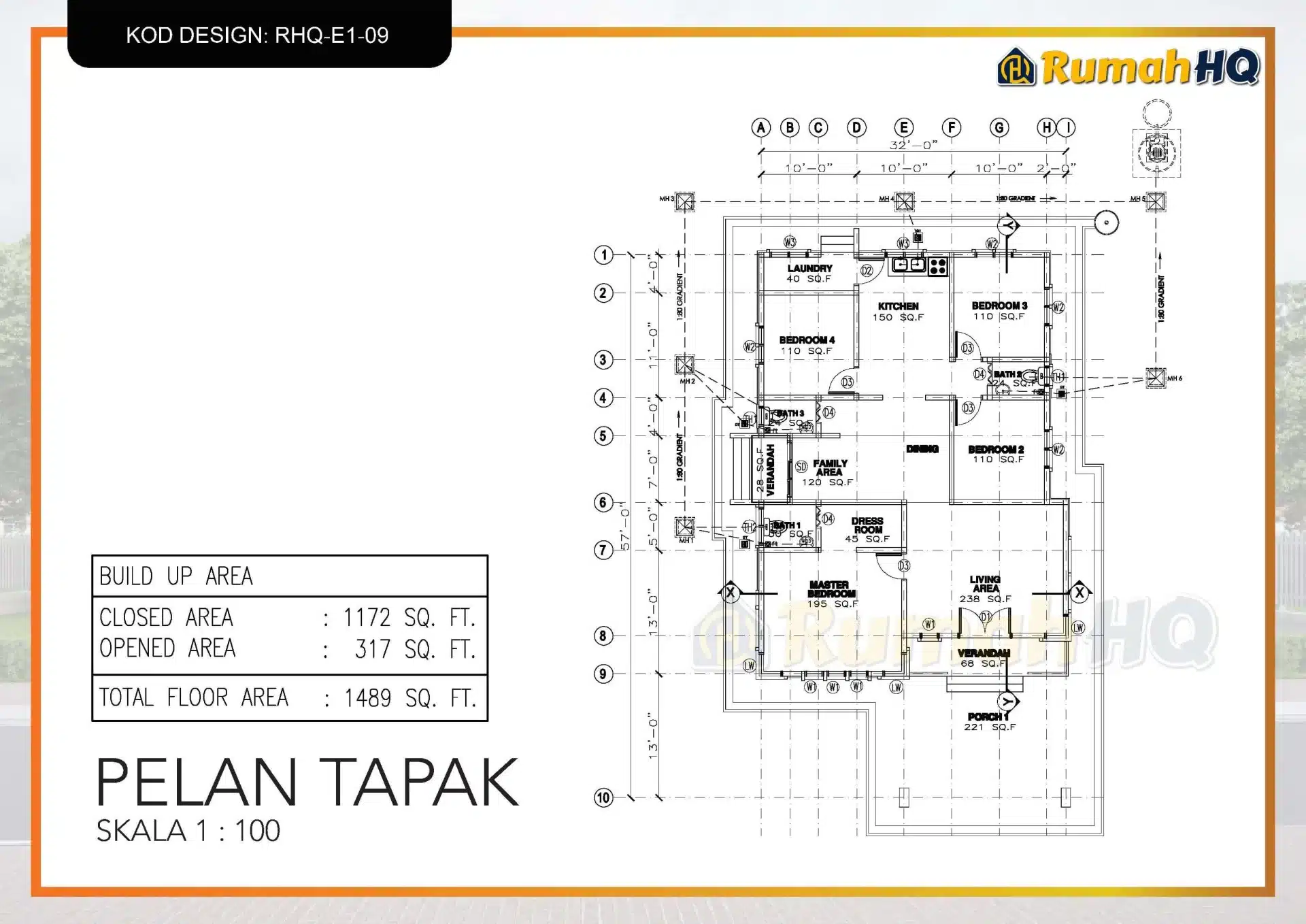 Rekabentuk Design Rumah RHQ E1 09 6