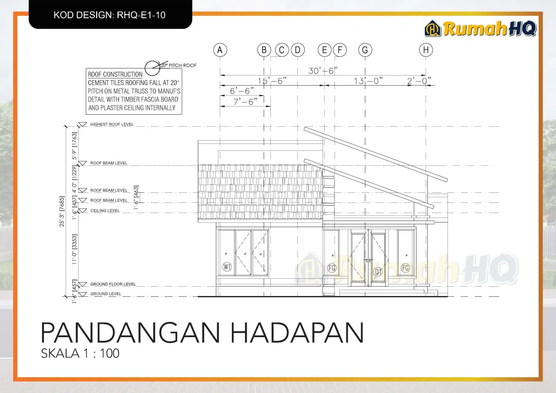 RHQ-E1-10 24 Rekabentuk Design Rumah RHQ E1 10 10